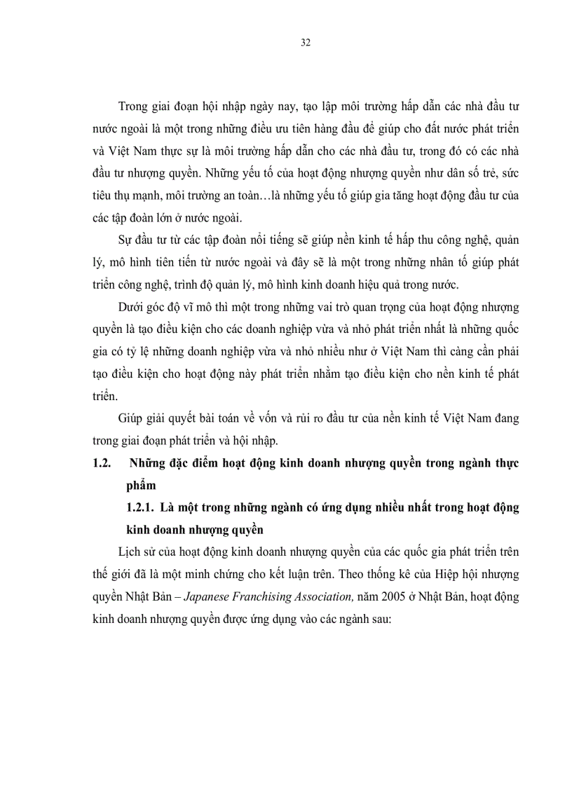 image for page Hoạt động kinh doanh nhượng quyền thương mại ứng dụng trong ngành thực phẩm ở TP HCM Thực trạng và giải pháp hoàn thiện