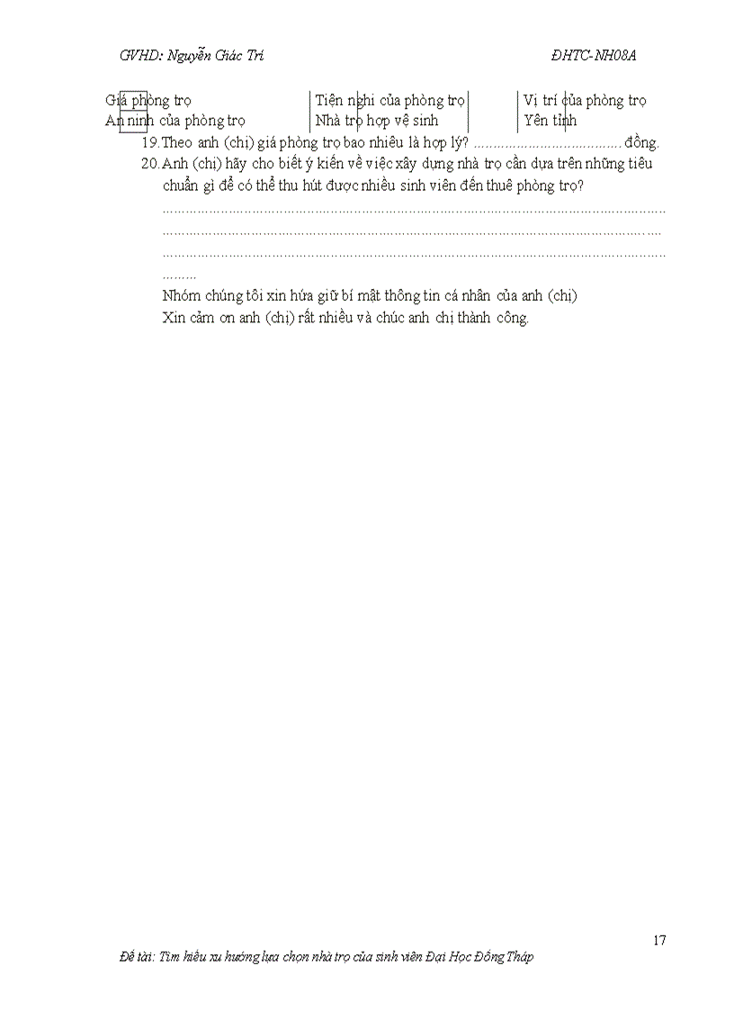 image for page Tìm hiểu xu hướng lựa chọn nhà trọ của sinh viên đại học Đồng Tháp