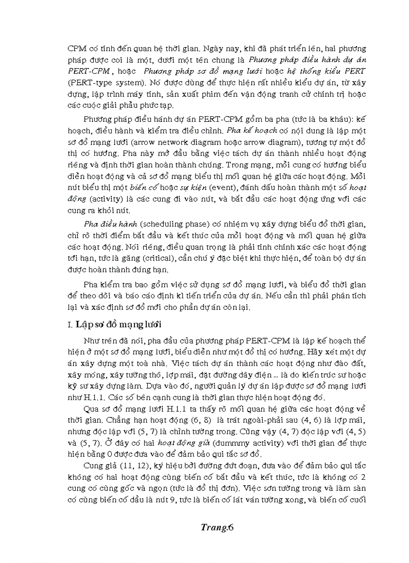 image for page Điều hành dự án bằng phương pháp PERT PCM và ứng dụng giải bài toán lập lịch thi công công trình thầy Đỗ Như An huơg dẫn 70 trang