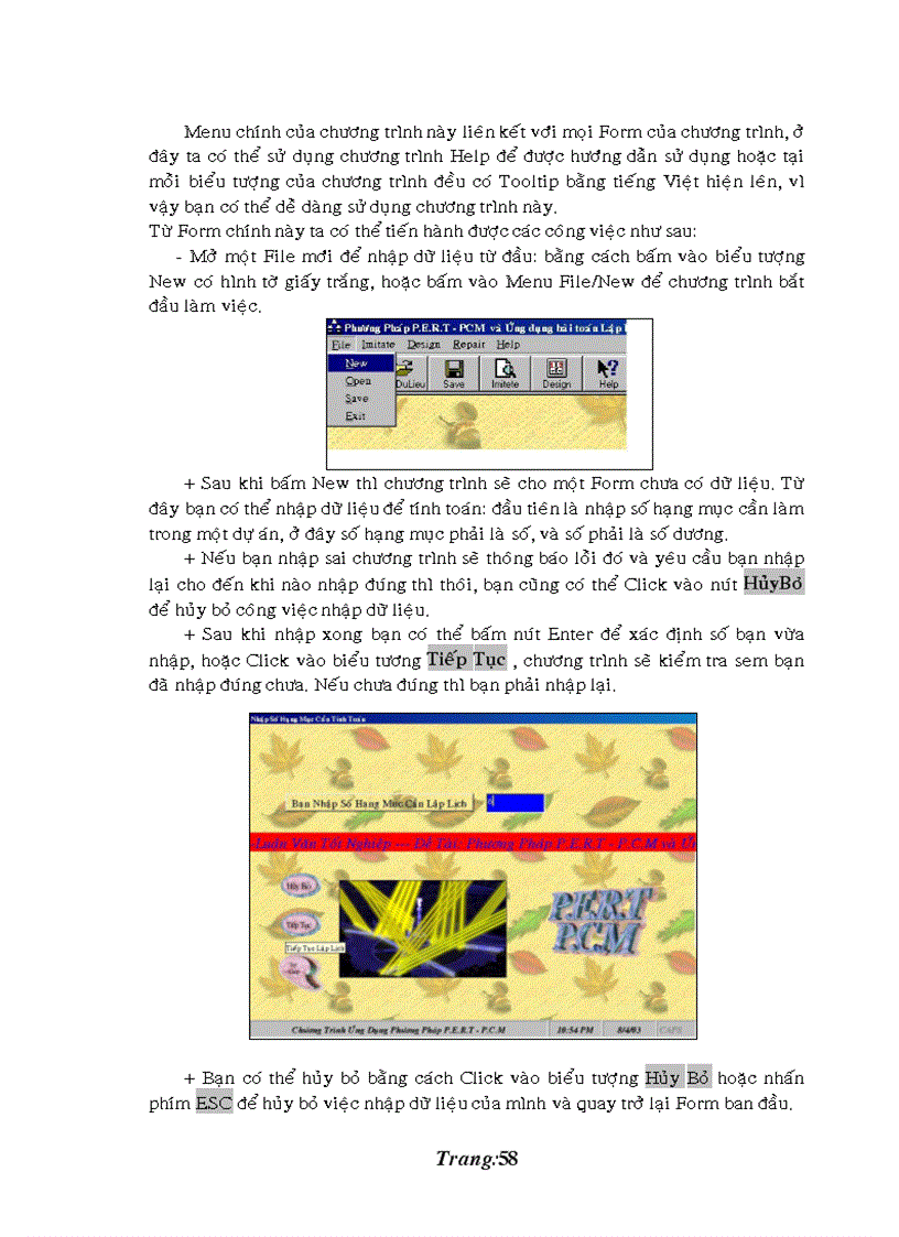 image for page Điều hành dự án bằng phương pháp PERT PCM và ứng dụng giải bài toán lập lịch thi công công trình thầy Đỗ Như An huơg dẫn 70 trang