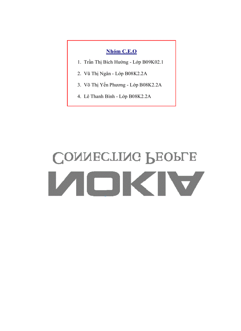 Chuỗi cung ứng Nokia