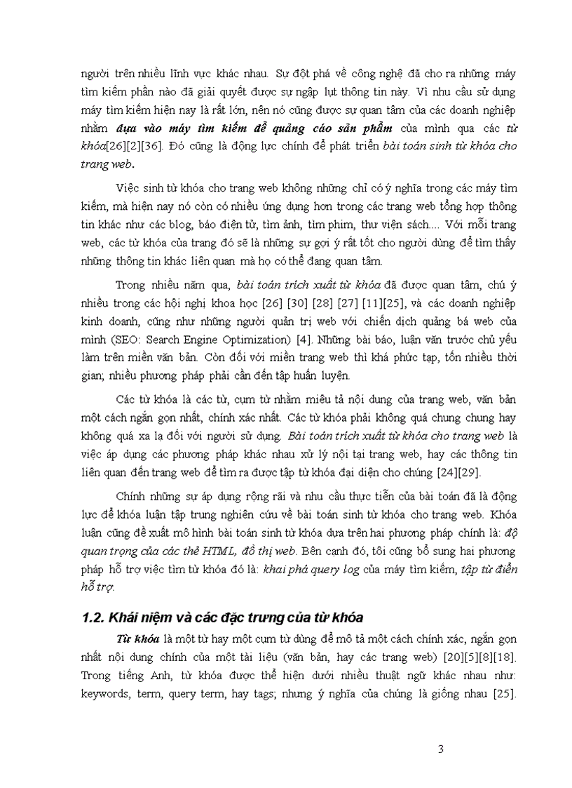 image for page Bài toán trích xuất từ khoá cho trang web áp dụng phương pháp phân tích thẻ html và đồ thị web