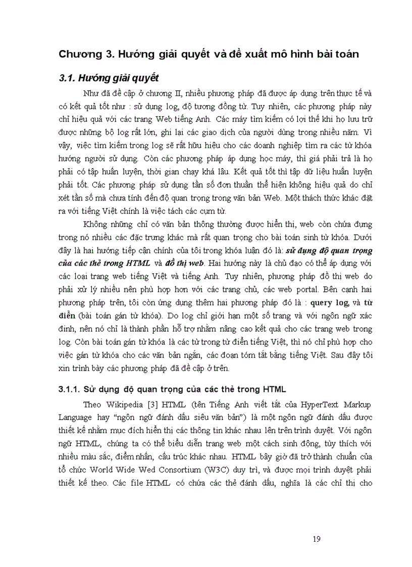 image for page Bài toán trích xuất từ khoá cho trang web áp dụng phương pháp phân tích thẻ html và đồ thị web