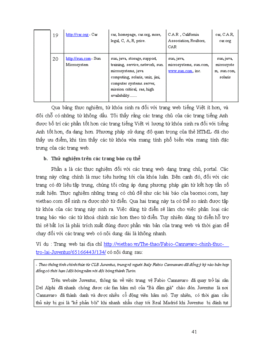 image for page Bài toán trích xuất từ khoá cho trang web áp dụng phương pháp phân tích thẻ html và đồ thị web