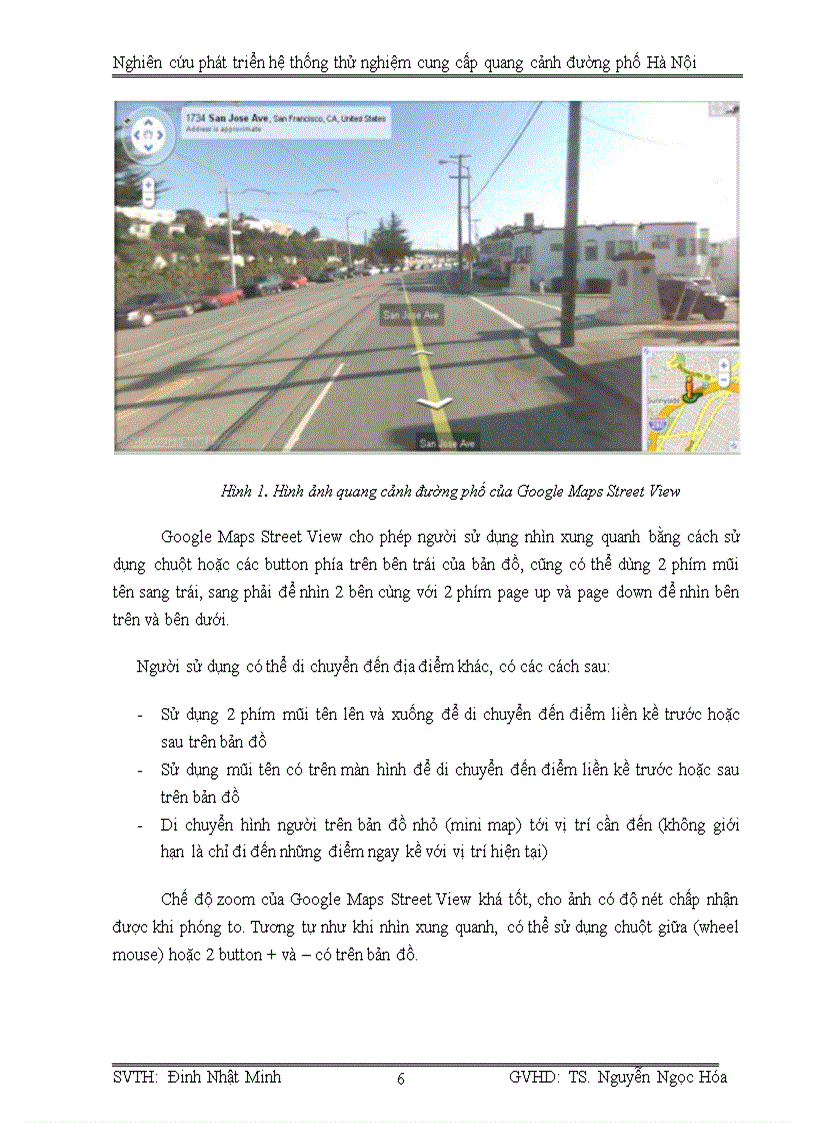 image for page Nghiên cứu phát triển hệ thống thử nghiệm cung cấp quang cảnh đường phố hà nội