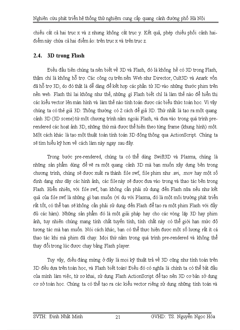 image for page Nghiên cứu phát triển hệ thống thử nghiệm cung cấp quang cảnh đường phố hà nội