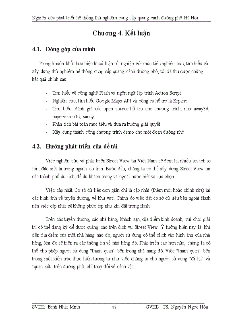 image for page Nghiên cứu phát triển hệ thống thử nghiệm cung cấp quang cảnh đường phố hà nội