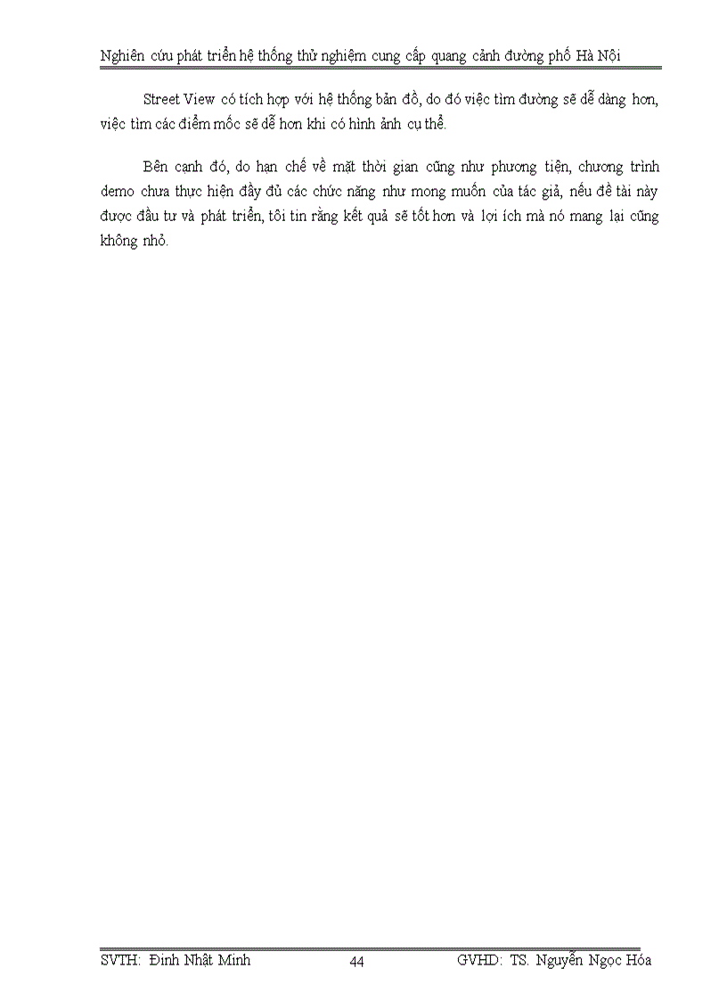 image for page Nghiên cứu phát triển hệ thống thử nghiệm cung cấp quang cảnh đường phố hà nội