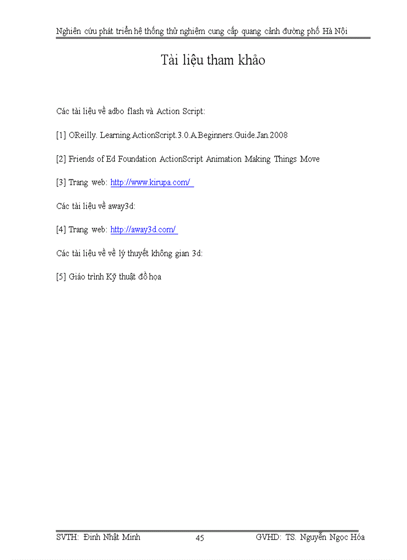 image for page Nghiên cứu phát triển hệ thống thử nghiệm cung cấp quang cảnh đường phố hà nội