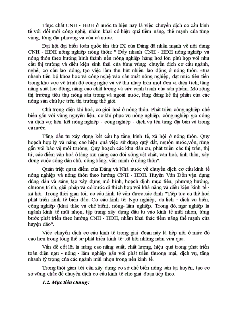 image for page Chuyển dịch cơ cấu kinh tế nông nghiệp ở huyện Vân Đồn tỉnh Quảng Ninh theo hướng CNH HĐH