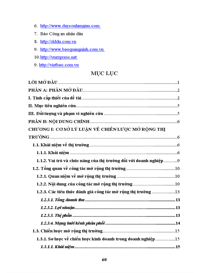 image for page Chiến lược mở rộng thị trường của công ty kinh doanh than Hà Nội đến năm 2015