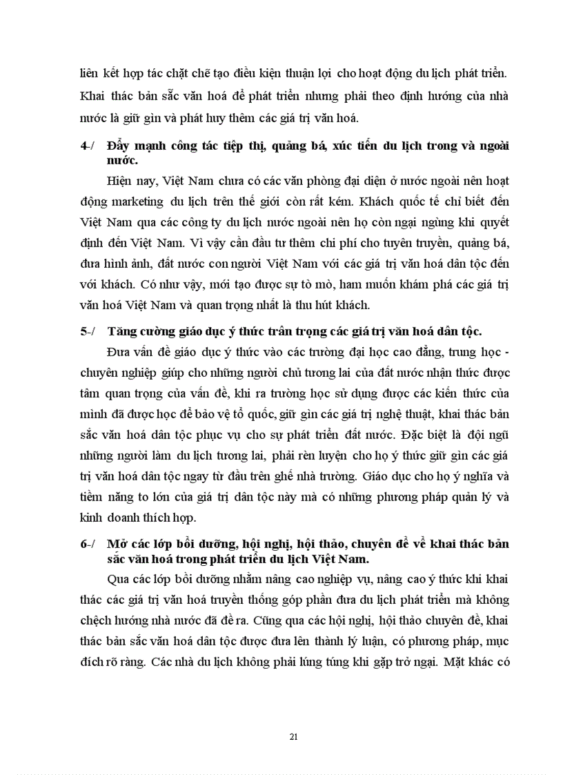 image for page Một số Giải pháp cơ bản nhằm khai thác bản sắc văn hóa dân tộc trong phát triển du lịch Việt Nam