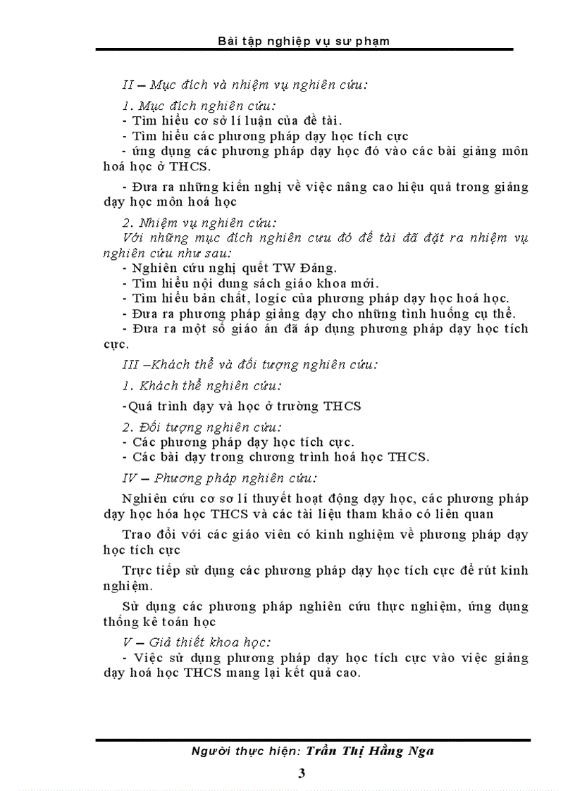 image for page Ứng dụng các phương pháp dạy học tích cực vào một số tình huống giảng dạy môn hoá học THCS