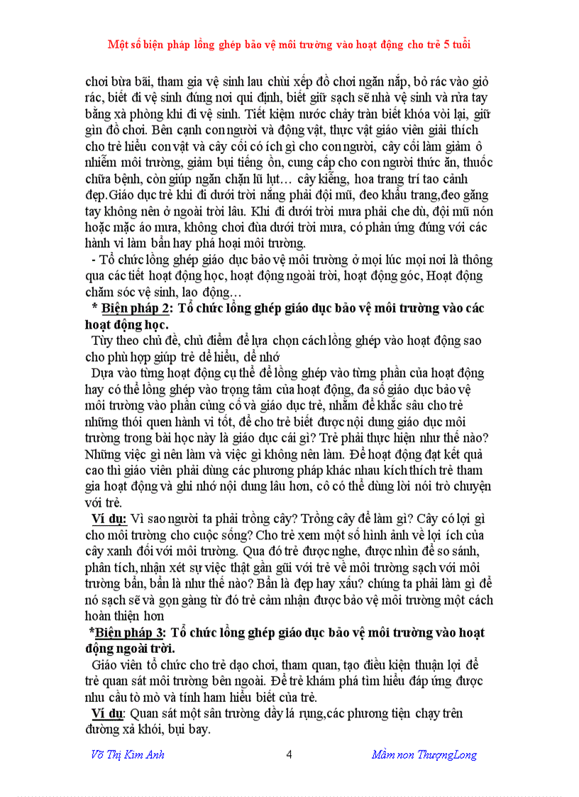 image for page Một số biện pháp lồng ghép bảo vệ môi trường vào các hoạt động cho trẻ 5 tuổi Đề nghị công nhận danh hiệu chiến sĩ thi đua cấp tỉnh