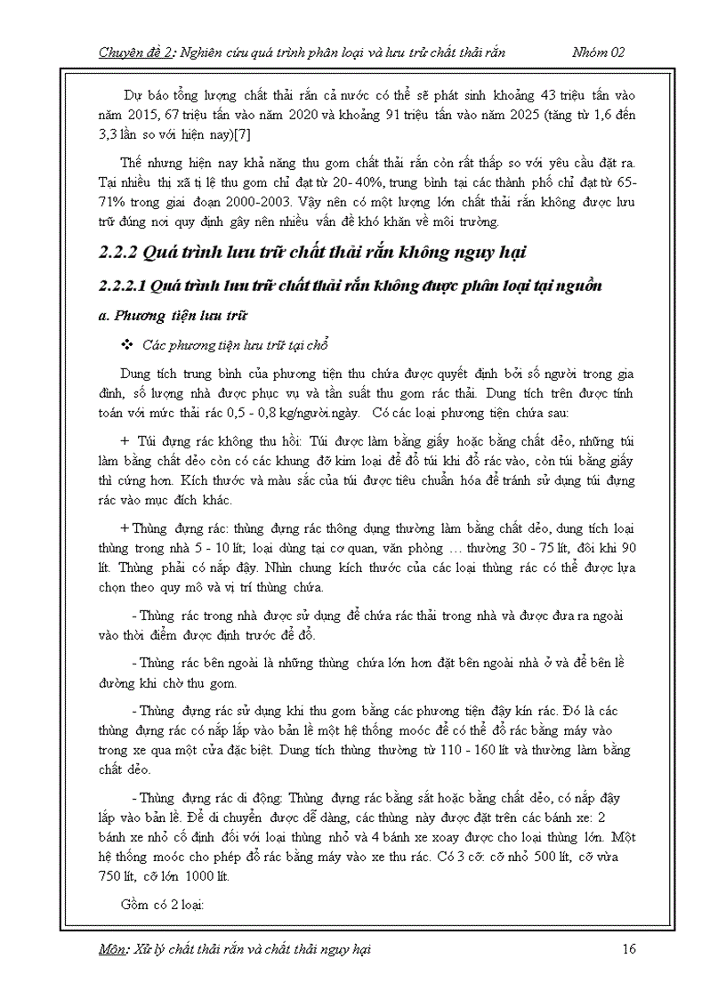 image for page Quá trình phân loại và lưu trữ chất thải rắn