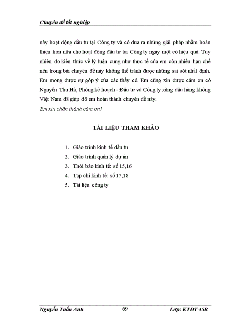 image for page Tăng cường đầu tư phát triển tại Công ty xăng dầu hàng không Việt Nam Thực trạng và giải pháp