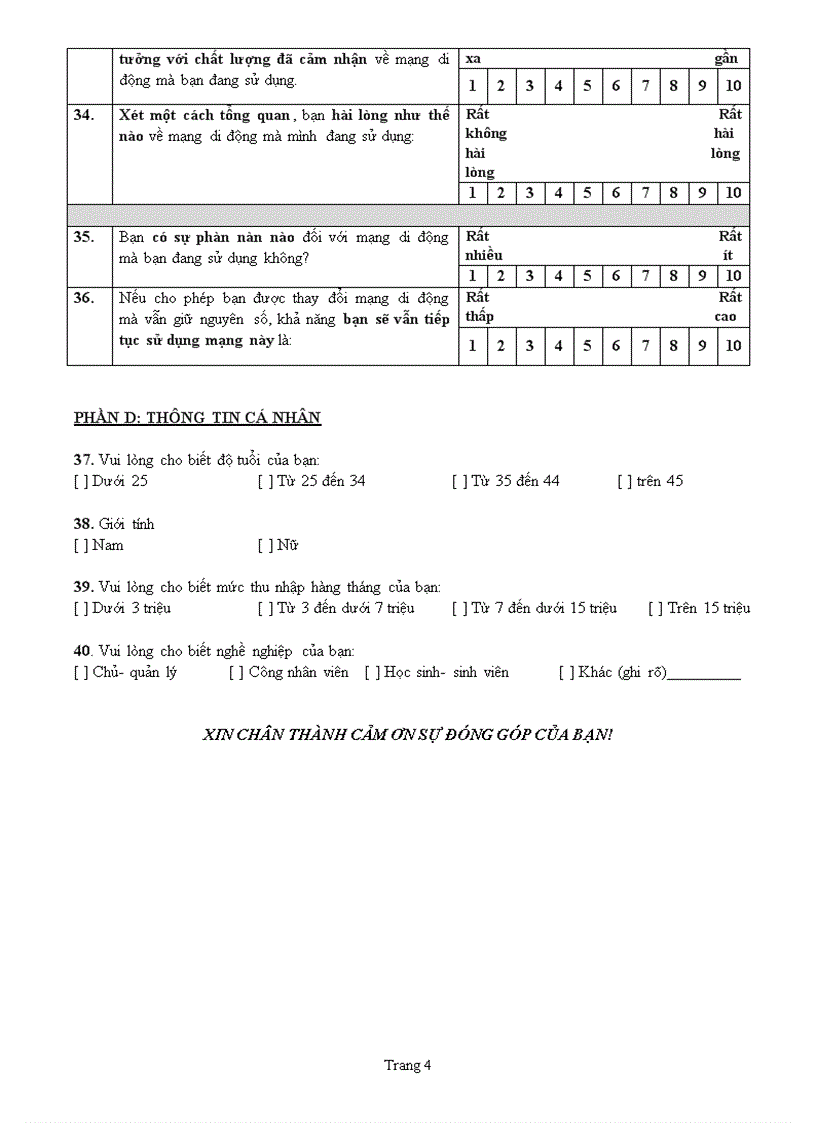 image for page Nghiên cứu sự hài lòng của người tiêu dùng đối với các nhà cung cấp dịch vụ thông tin di động tại việt nam