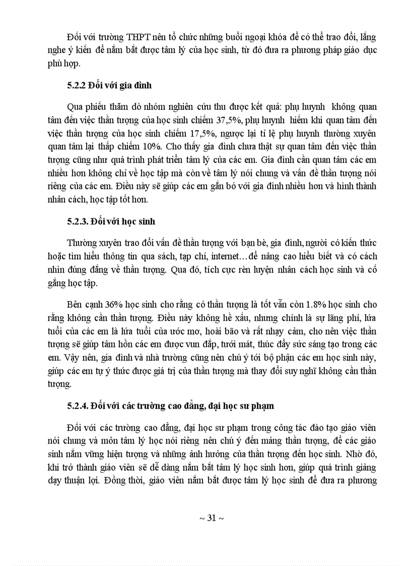 image for page Tìm hiểu thần tượng của học sinh trường thpt và những ảnh hưởng của thần tượng đến quá trình hình thành và phát triển nhân cách học sinh