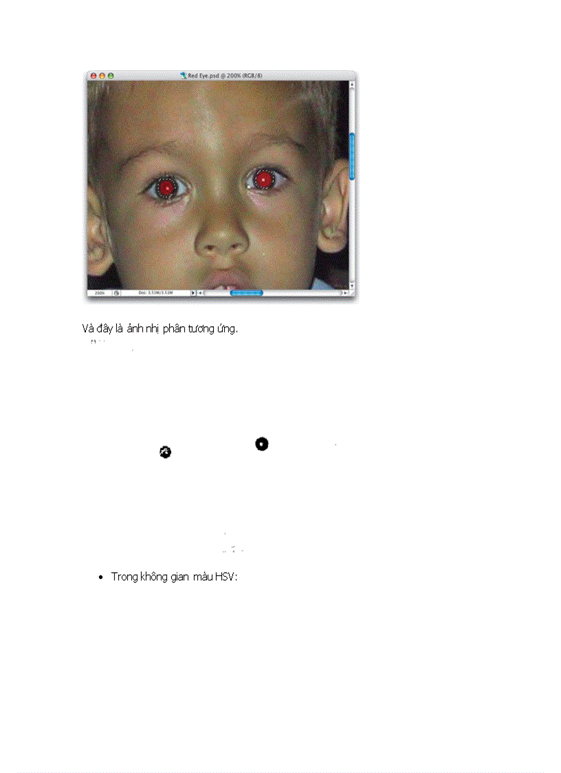Xử lý hiệu ứng mắt đỏ trong ảnh số