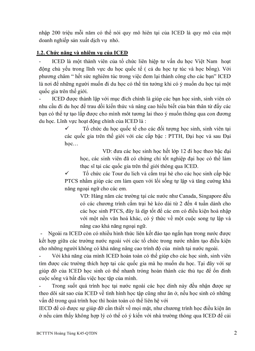 image for page BÁO CÁO THỰC TẬP TỐT NGHIỆP Tại Công ty tư vấn du học quốc tế ICED