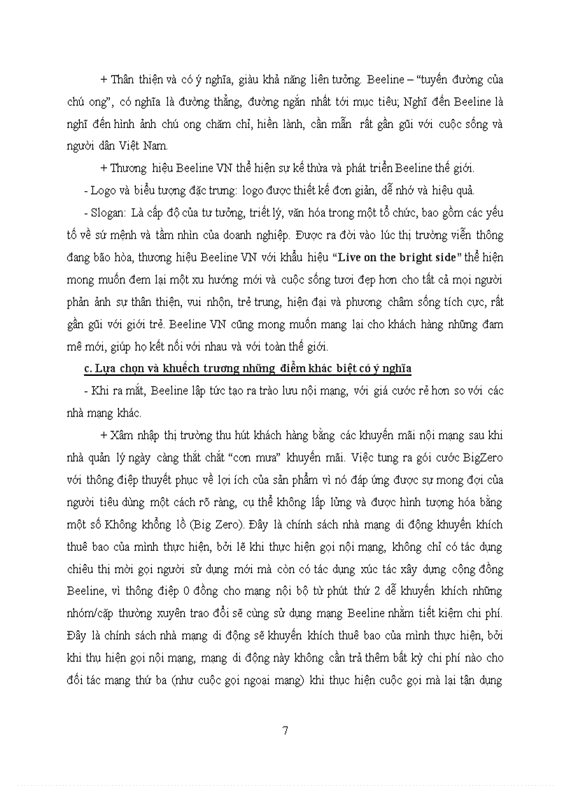 image for page Phân tích sự thành công chiến lược định vị thị trường của beeline việt nam