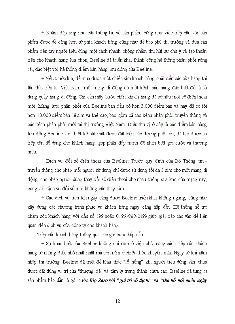 image for page Phân tích sự thành công chiến lược định vị thị trường của beeline việt nam