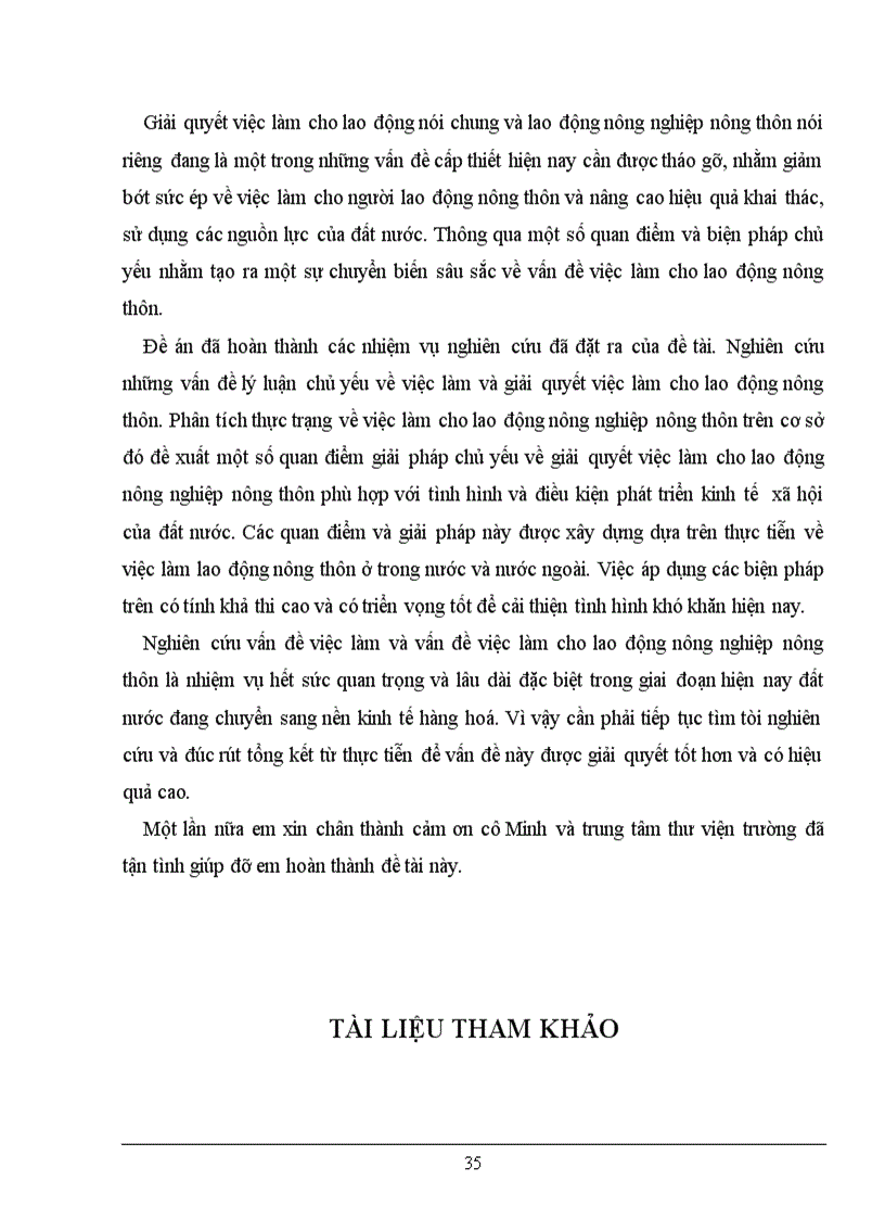 image for page Thực trạng việc làm trong lao động nông nghiệp Nông thôn nước ta những năm qua