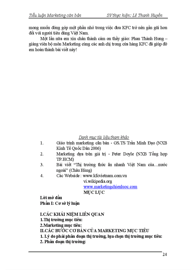 image for page Hoạt động phân đoạn thị trường lựa chọn thị trường mục tiêu từ đó định vị thị trường của KFC tại Việt Nam