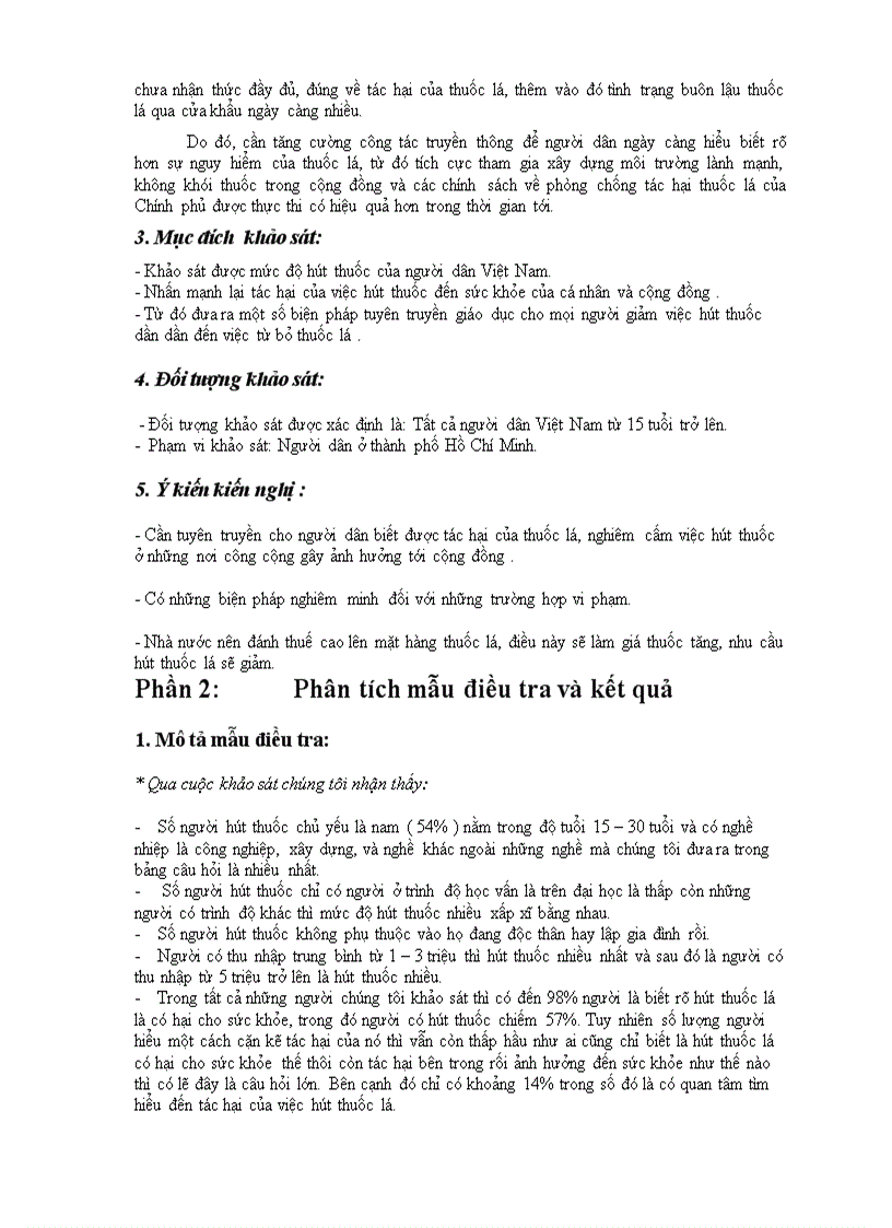 image for page Khảo sát ảnh hưởng của việc hút thuốc lá tới sức khỏe cộng đồng