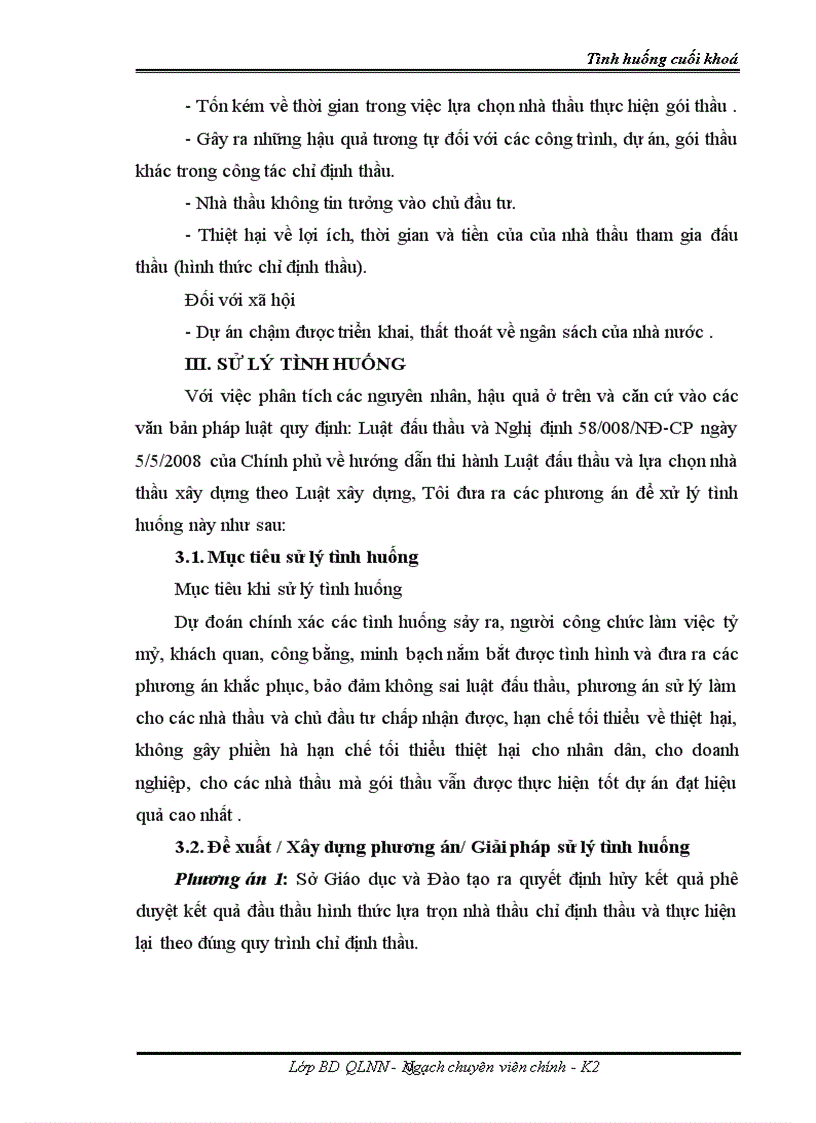 image for page Bài tập tình huống và đáp án Giải quyết sai phạm trong chỉ định thầu mua sắm thiết bị máy vi tính tại Sở giáo dục và Đào tạo tỉnh Cao Bằng