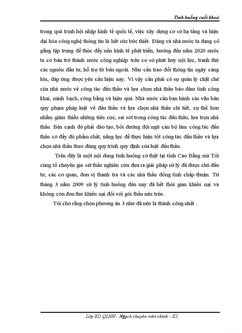 image for page Bài tập tình huống và đáp án Giải quyết sai phạm trong chỉ định thầu mua sắm thiết bị máy vi tính tại Sở giáo dục và Đào tạo tỉnh Cao Bằng