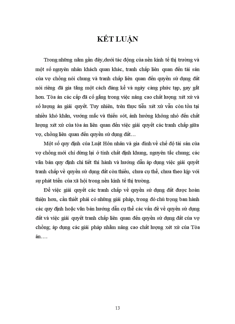 image for page Tiểu luận quyền sử dụng đất của vợ chồng và việc giải quyết các tranh chấp giữa vợ chồng liên quan đến quyền sử dụng đất