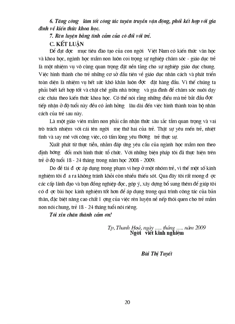 image for page Một số hình thức rèn luyện nề nếp thói quen ban đầu cho trẻ 18 24 tháng