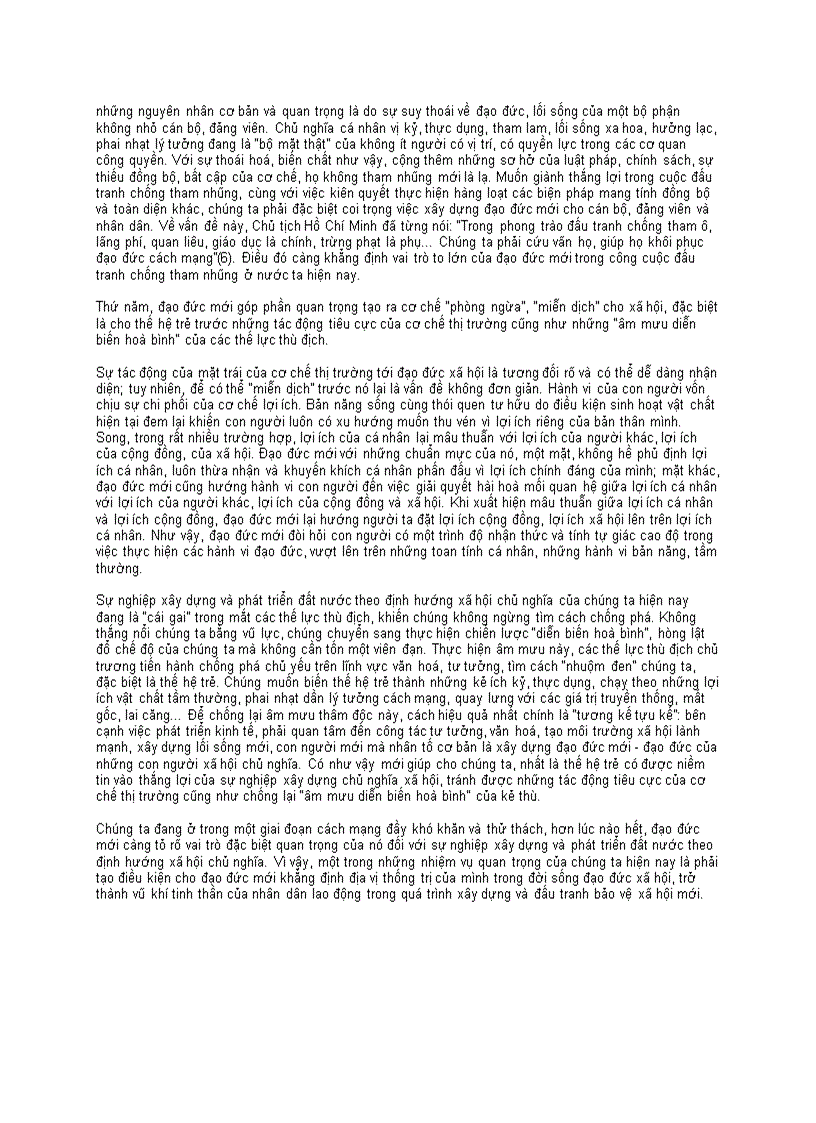 image for page Về vai trò của đạo đức mới trong điều kiện kinh tế thị trường định hướng xã hội chủ nghĩa ở nước ta hiện nay