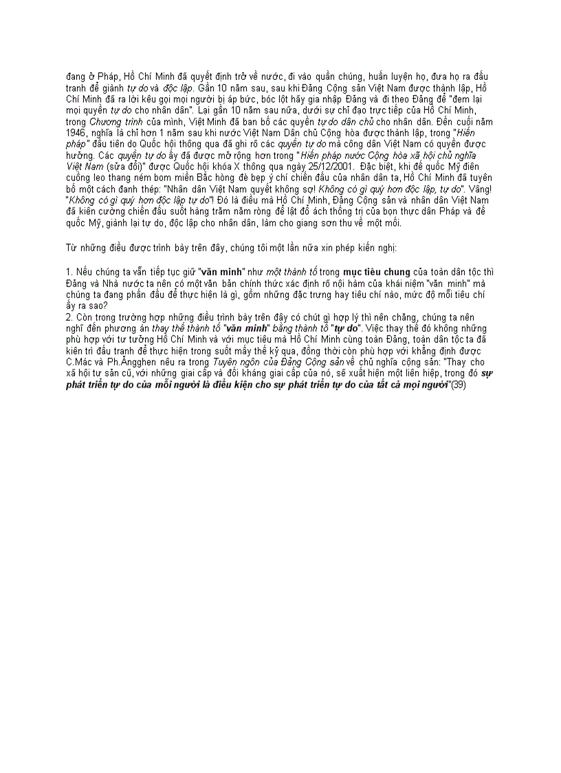 image for page Về thành tố văn minh trong mục tiêu chung của toàn dân tộc
