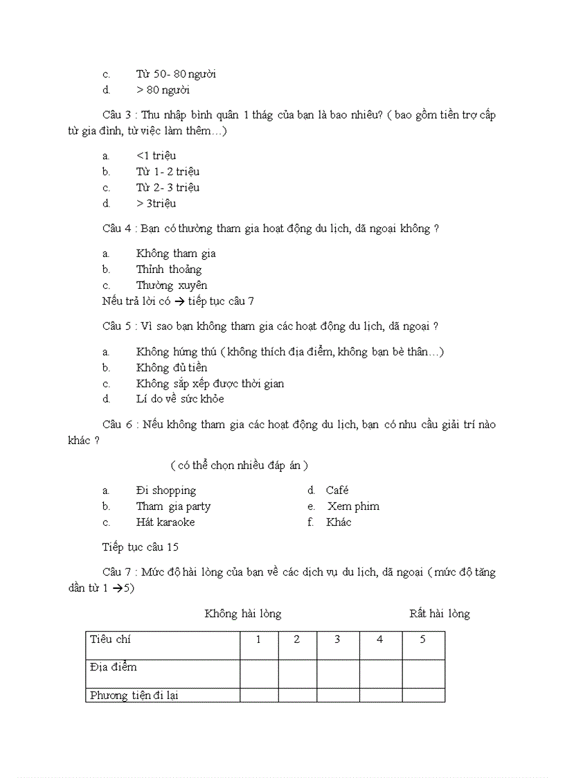 image for page Khảo sát nhu cầu đi du lịch dã ngoại của sinh viên làng đại học quốc gia thành phố hồ chí minh