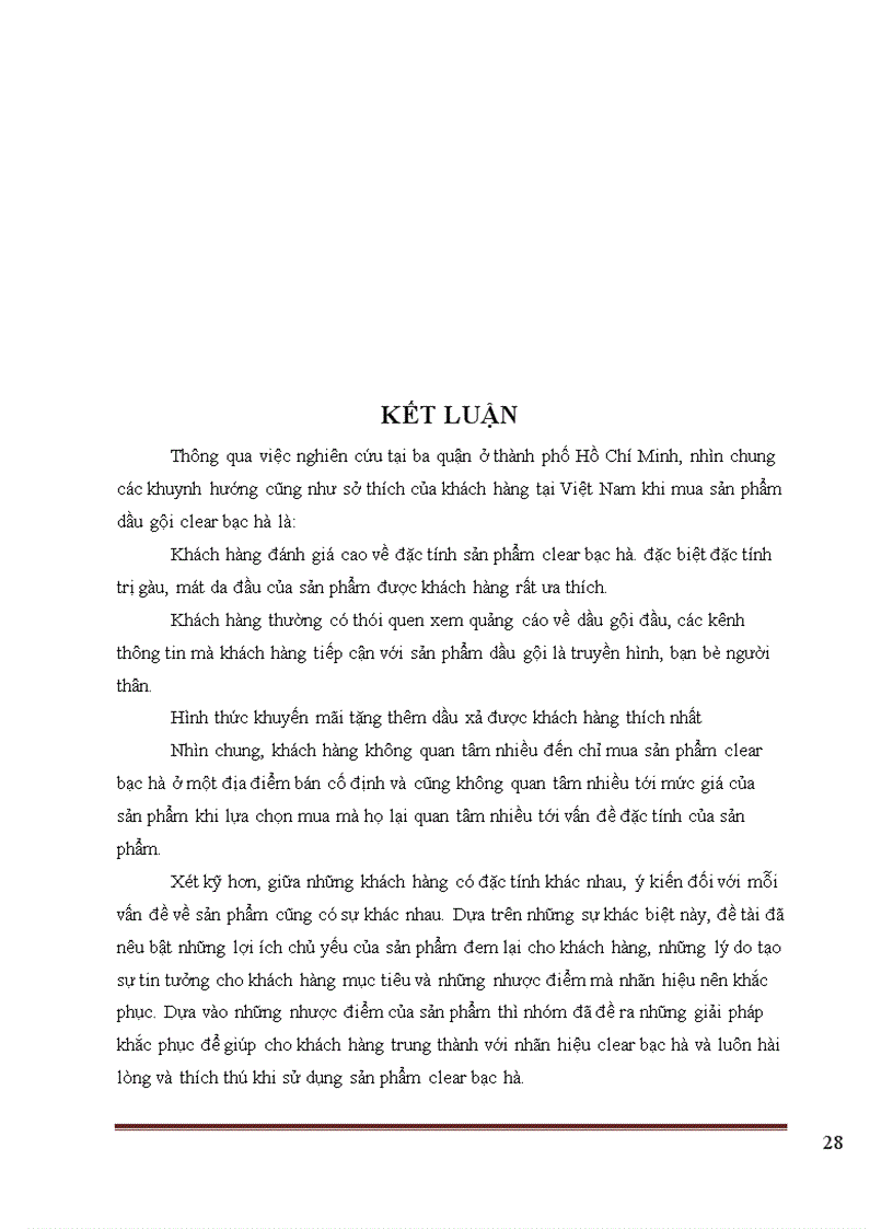 image for page Nghiên cứu về hành vi và thái độ của người tiêu dùng đối với sản phẩm clear bạc hà