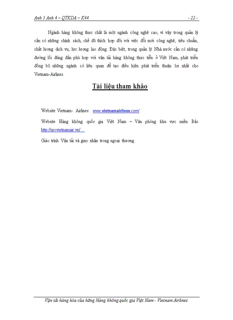 image for page Vận tải hàng hóa của hãng Hàng không quốc gia Việt Nam Vietnam Airlines