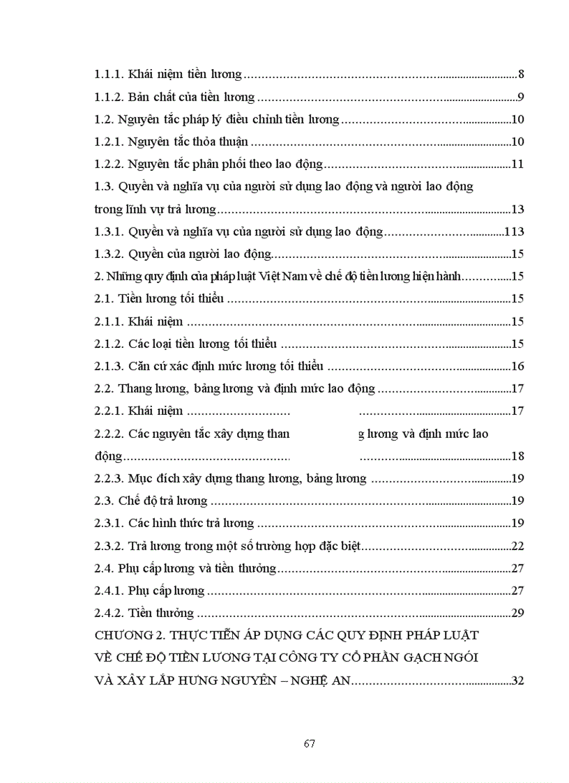 image for page Thực tiễn áp dụng các quy định pháp luật về chế độ tiền lương tại Công ty cổ phần gạch ngói và xây lắp Hưng Nguyên Nghệ An