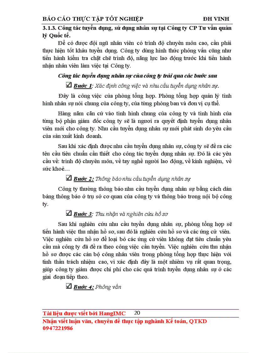 image for page Một số giải pháp nhằm hoàn thiện công tác quản trị nhân sự tại Công ty Cổ phần Tư vấn quản lý Quốc tế