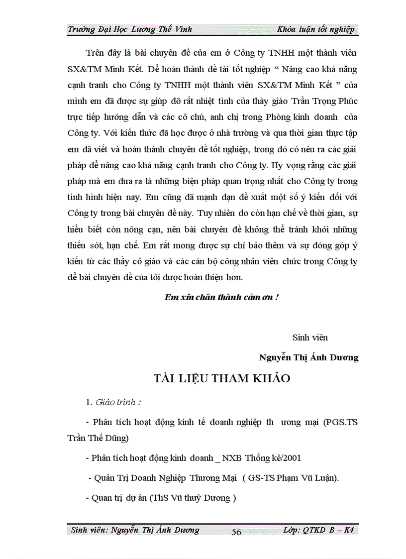 image for page Một số giải pháp nâng cao năng lực cạnh tranh của công ty TNHH một thành viên sản xuất và thương mại Minh Kết