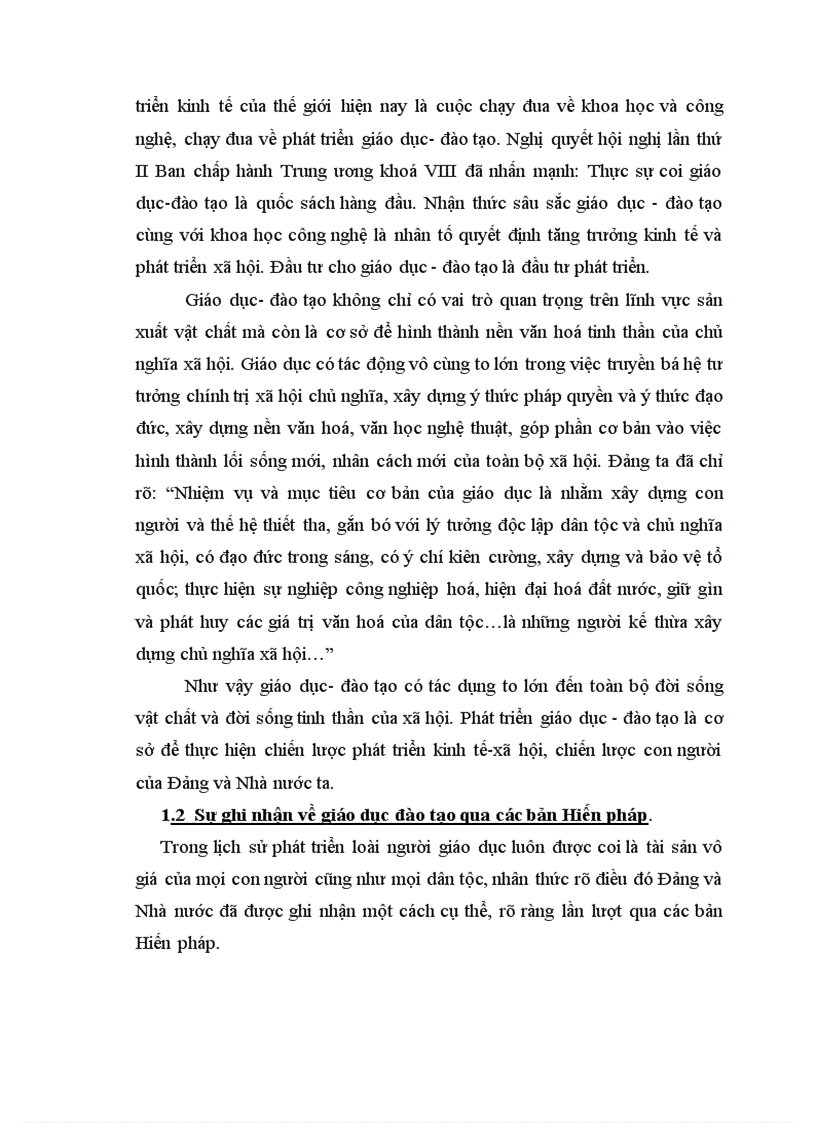 image for page Tiểu luận Giáo dục là quốc sách hàng đầu