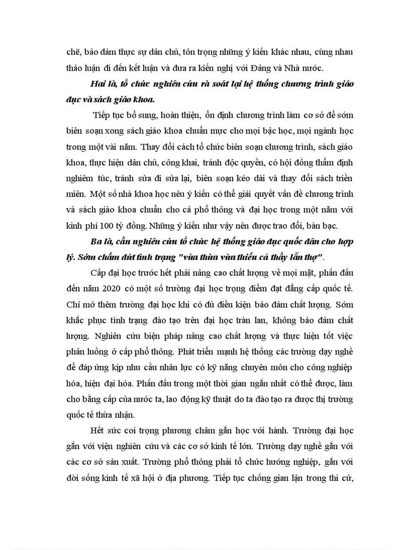 image for page Tiểu luận Giáo dục là quốc sách hàng đầu