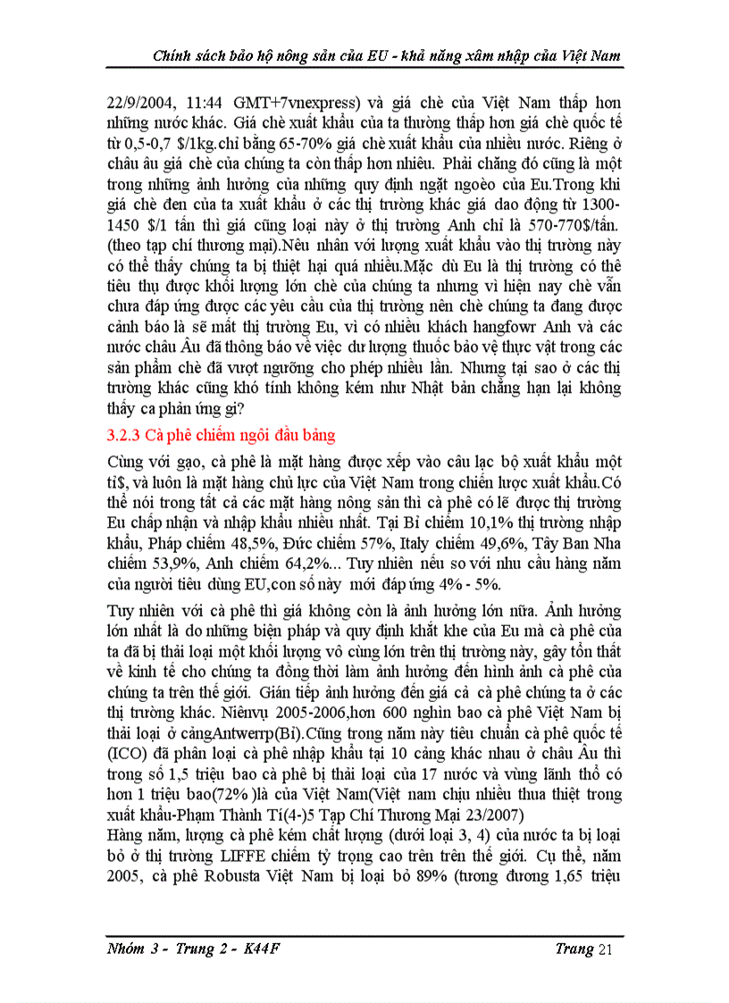 image for page Chính sách bảo hộ nông sản của eu khả năng xâm nhập của việt nam