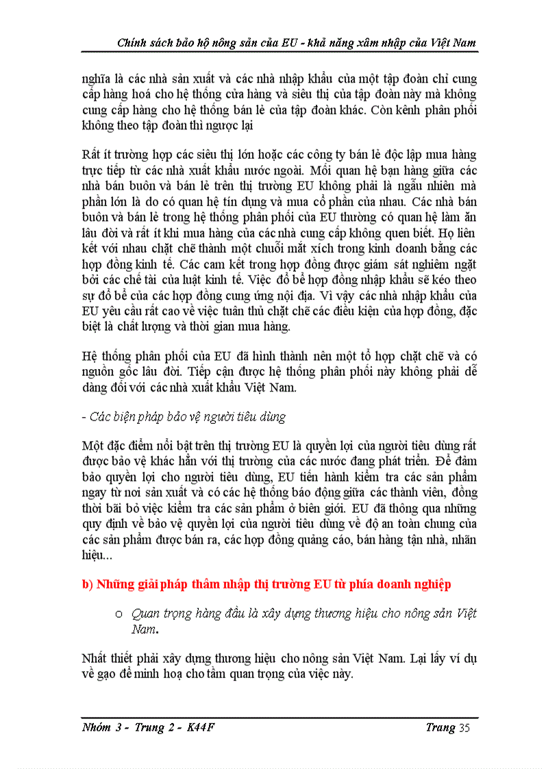 image for page Chính sách bảo hộ nông sản của eu khả năng xâm nhập của việt nam