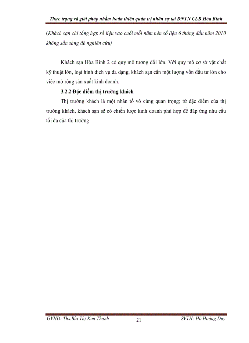 image for page Thực trạng và giải pháp hoàn thiện quản trị nhân sự tại Khách sạn Hòa Bình