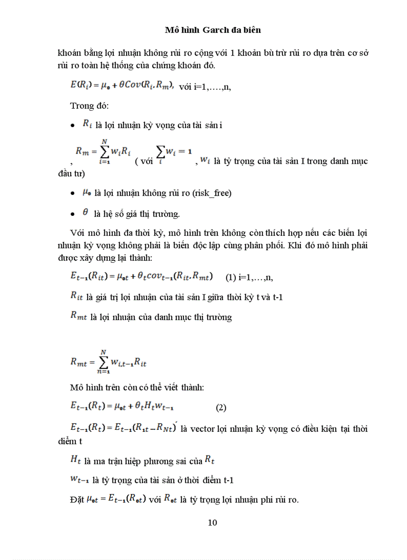 image for page Mô hình garch đa biến và ứng dụng trong phân tích rủi ro cổ phiếu ngành ngân hàng trên sàn hose