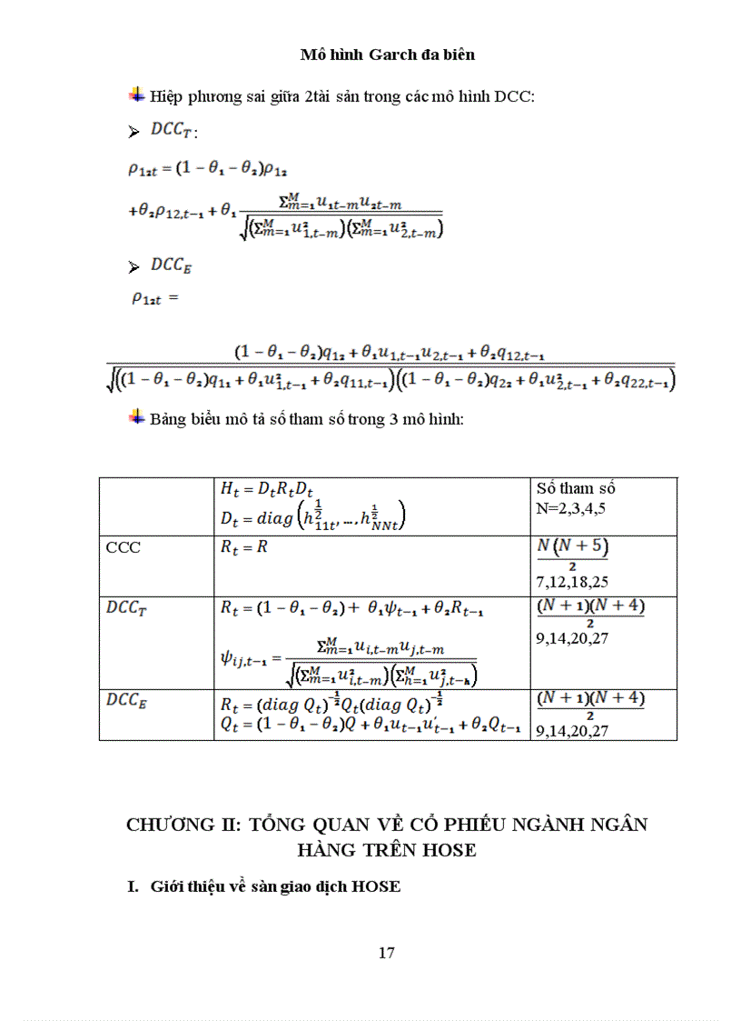 image for page Mô hình garch đa biến và ứng dụng trong phân tích rủi ro cổ phiếu ngành ngân hàng trên sàn hose