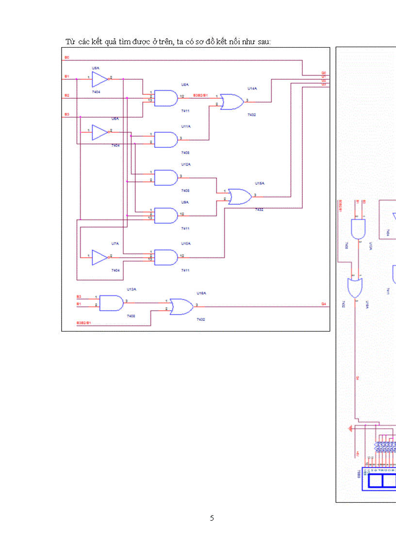 image for page Thực hiện được mạch dùng các IC số biến đổi 4 bit số nhị phân sang số thập phân thể hiện qua 2 led 7 đoạn