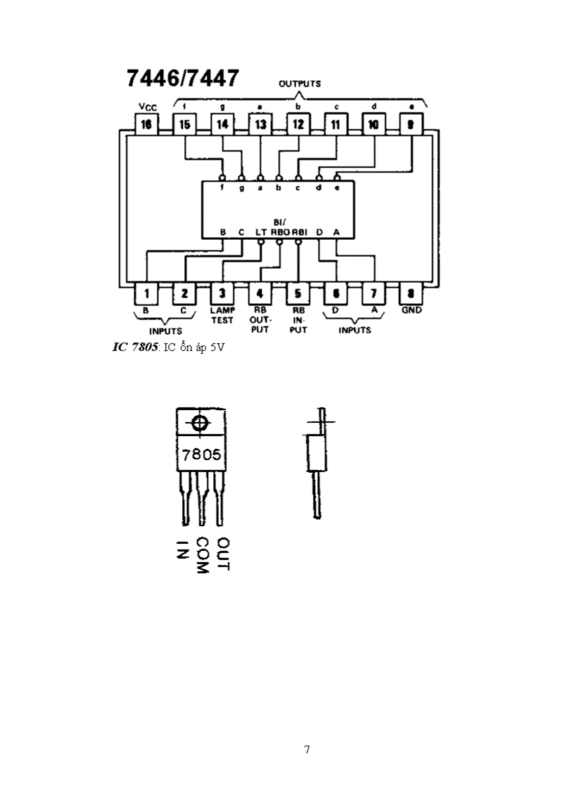 image for page Thực hiện được mạch dùng các IC số biến đổi 4 bit số nhị phân sang số thập phân thể hiện qua 2 led 7 đoạn